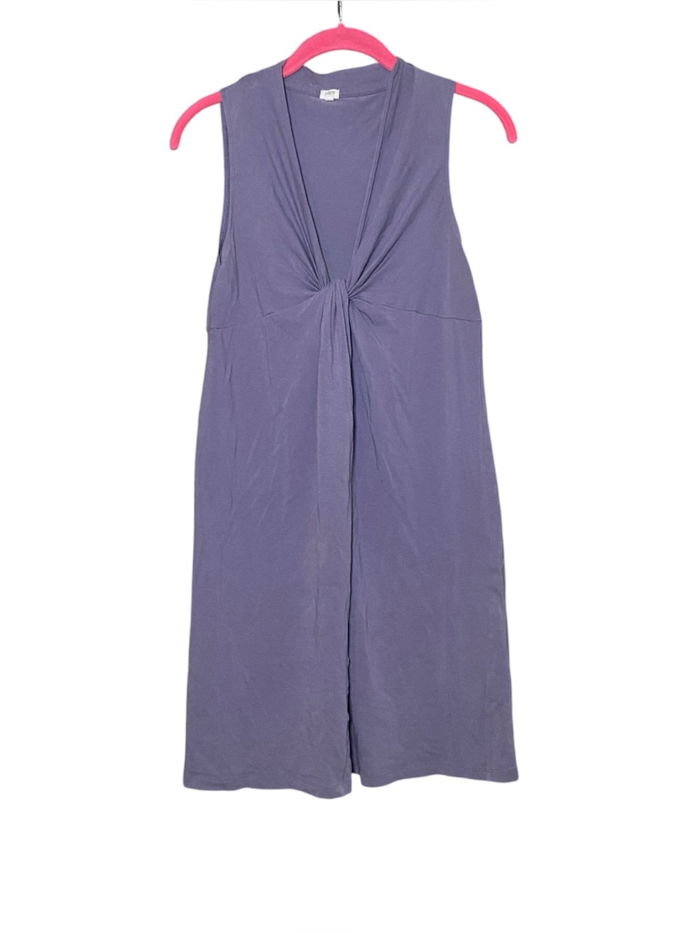 J. CREW Mauve Stretch Cotton Jersey Summer Twist Dress M